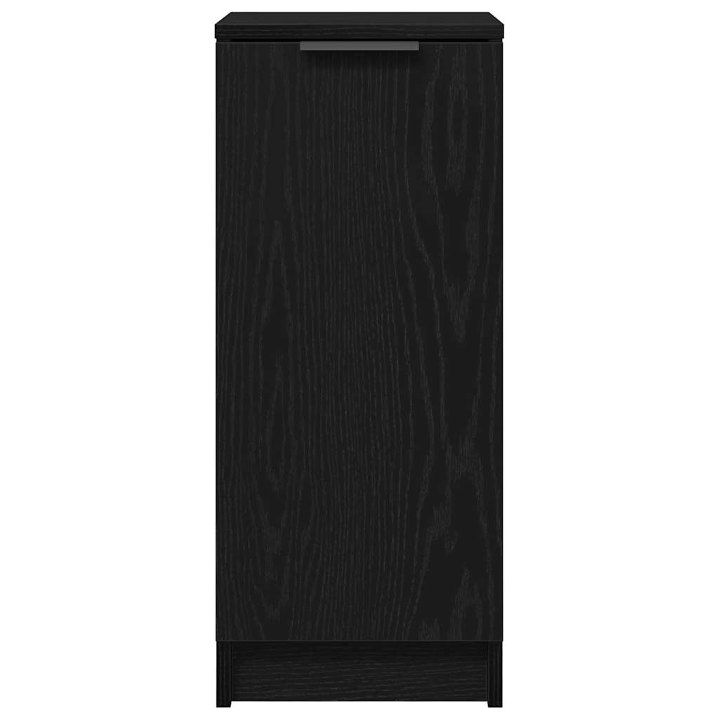 vidaXL Ντουλάπα Παπουτσιών με ράφι Μαύρη δρυς 29.5 x 35 x 70 εκ