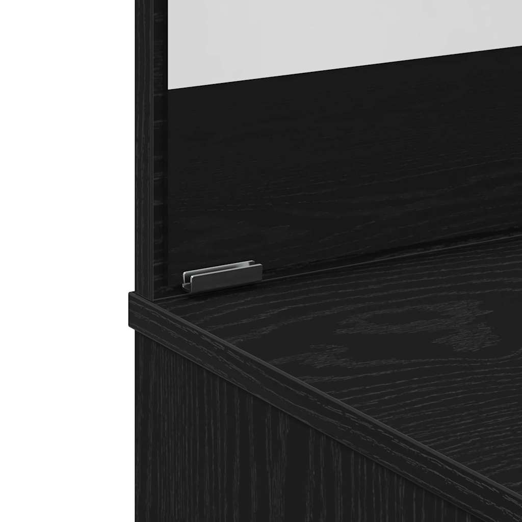 vidaXL Τραπέζι περιποίησης Μαύρη Οξυά 86,5 x 35 x 136 cm