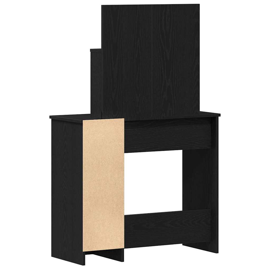 vidaXL Τραπέζι περιποίησης Μαύρη Οξυά 86,5 x 35 x 136 cm