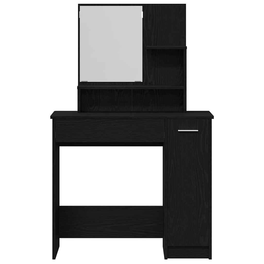 vidaXL Τραπέζι περιποίησης Μαύρη Οξυά 86,5 x 35 x 136 cm