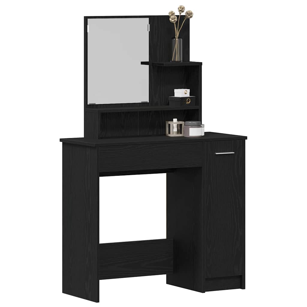 vidaXL Τραπέζι περιποίησης Μαύρη Οξυά 86,5 x 35 x 136 cm