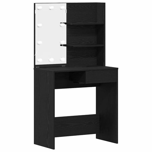 vidaXL Τραπέζι περιποίησης Μαύρη Οξυά 74,5 x 40 x 141 cm