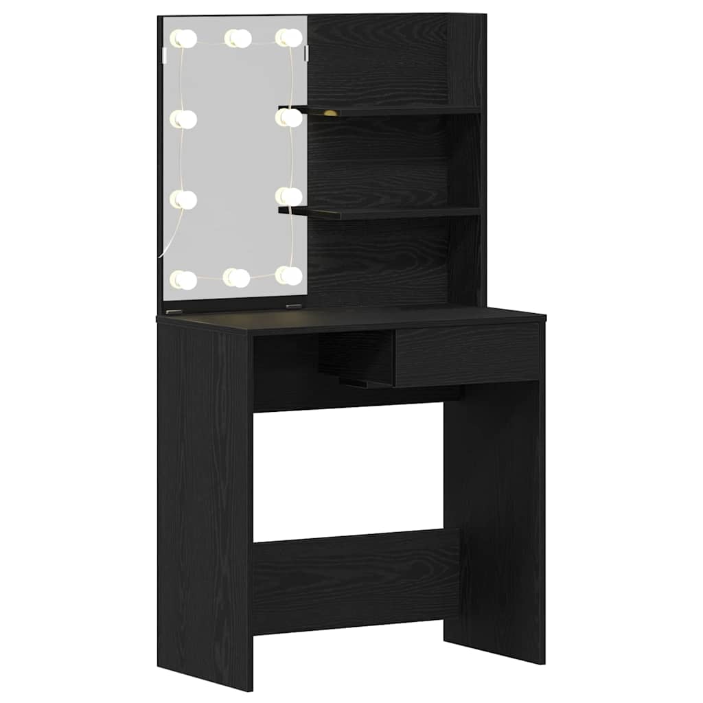 vidaXL Τραπέζι περιποίησης Μαύρη Οξυά 74,5 x 40 x 141 cm
