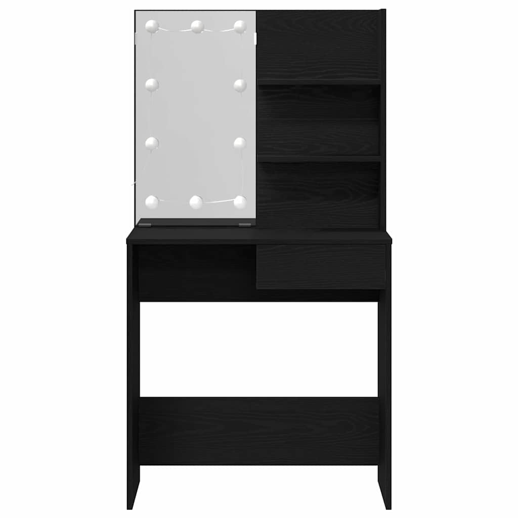 vidaXL Τραπέζι περιποίησης Μαύρη Οξυά 74,5 x 40 x 141 cm