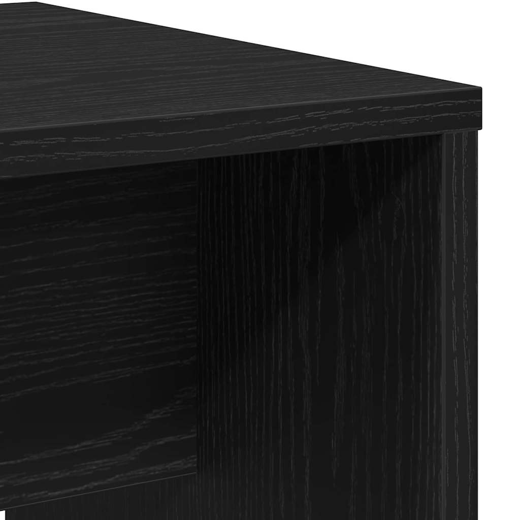 vidaXL Σκαμπό Ντυσίματος Μαύρη δρυς 70 x 35 x 45 εκ.