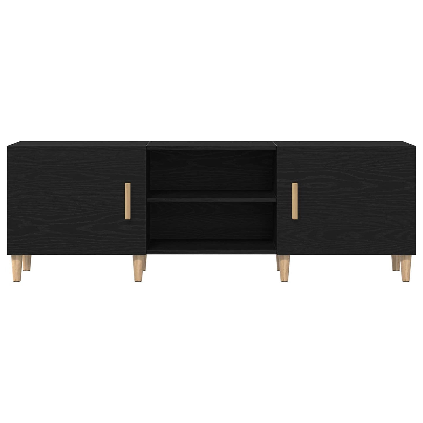vidaXL Ντουλάπι TV Μαύρη Οξυά 150 x 30 x 50 εκ Επεξεργασμένο ξύλο