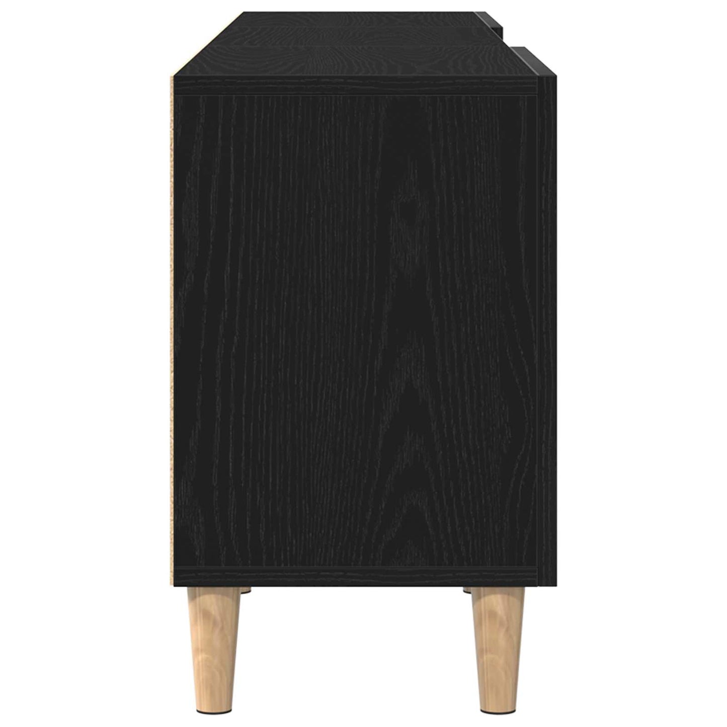 vidaXL Ντουλάπι TV Μαύρη Οξυά 150 x 30 x 50 εκ Επεξεργασμένο ξύλο
