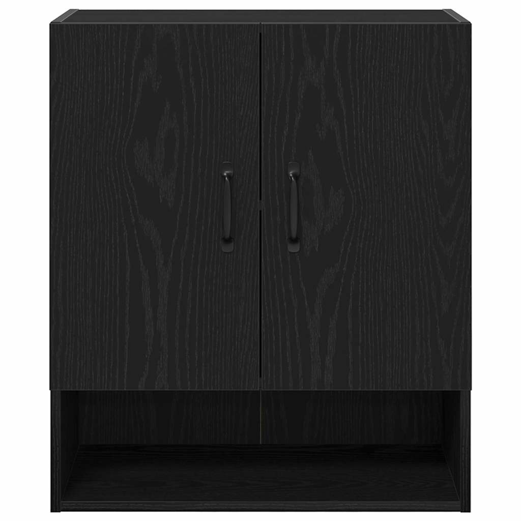 vidaXL Ντουλάπα Τοίχου 60 x 30 x 70 εκ. Επεξεργασμένο Ξύλο Μαύρη Οξυά