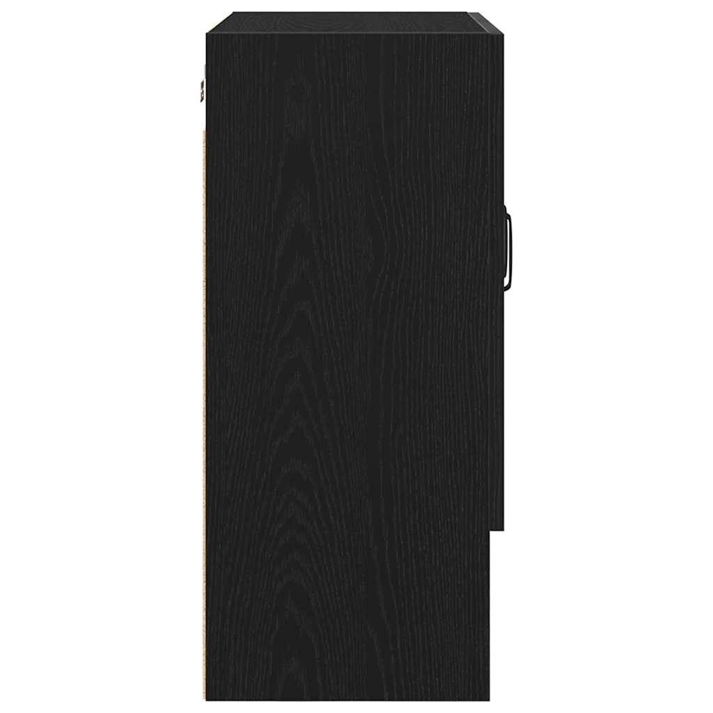 vidaXL Ντουλάπα Τοίχου 60 x 30 x 70 εκ. Επεξεργασμένο Ξύλο Μαύρη Οξυά