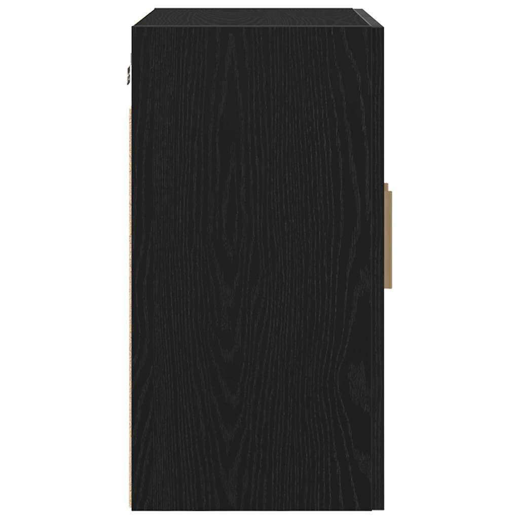 vidaXL Ντουλάπα Τοίχου 60 x 30 x 60 cm Επεξεργασμένο Ξύλο Μαύρη Οξυά