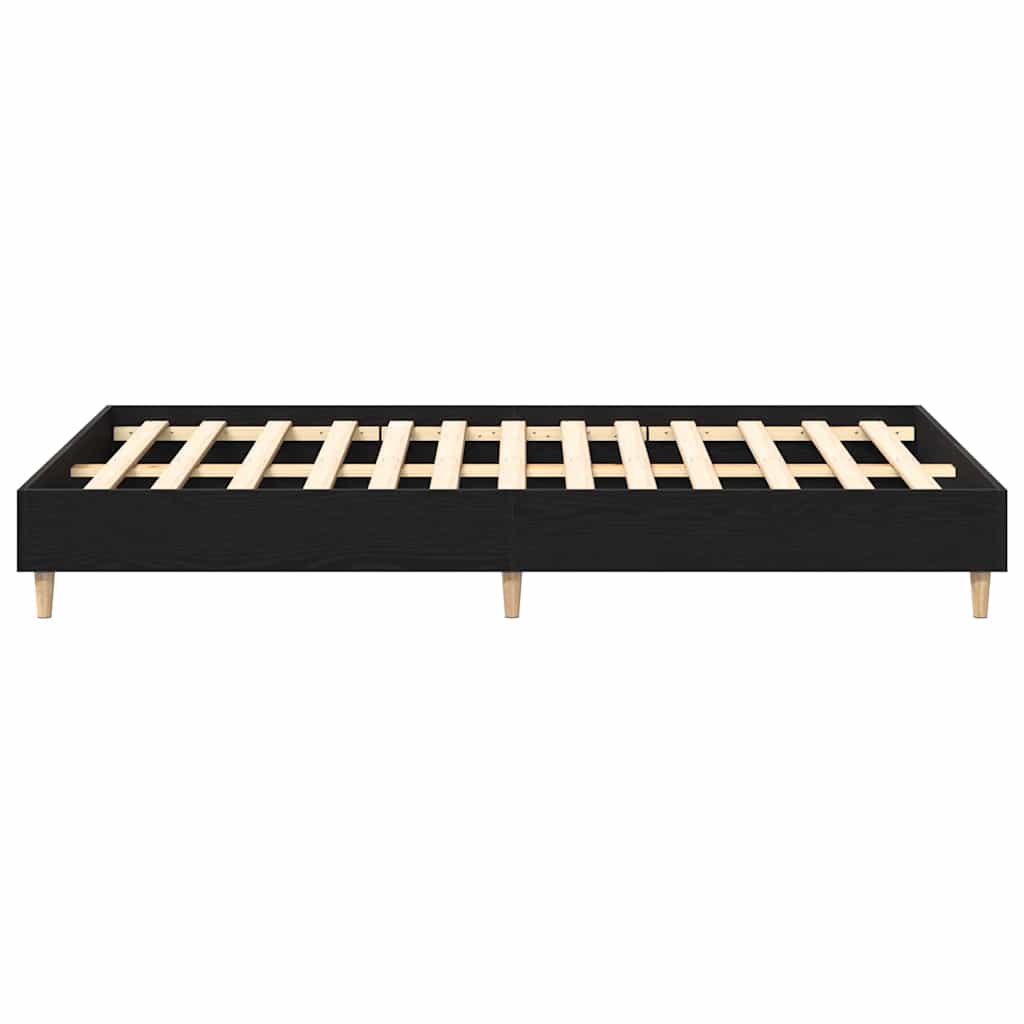 vidaXL Σκελετός Κρεβατιού Μαύρη Οξυά 193 x 123 x 25 εκ.