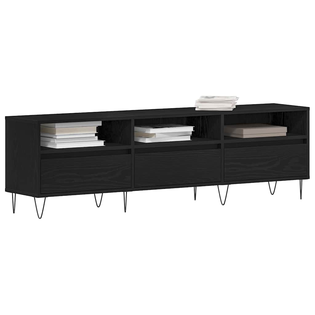 vidaXL Ντουλάπι TV Μαύρη Οξυά 150 x 30 x 44,5 εκ. Επεξεργασμένο ξύλο