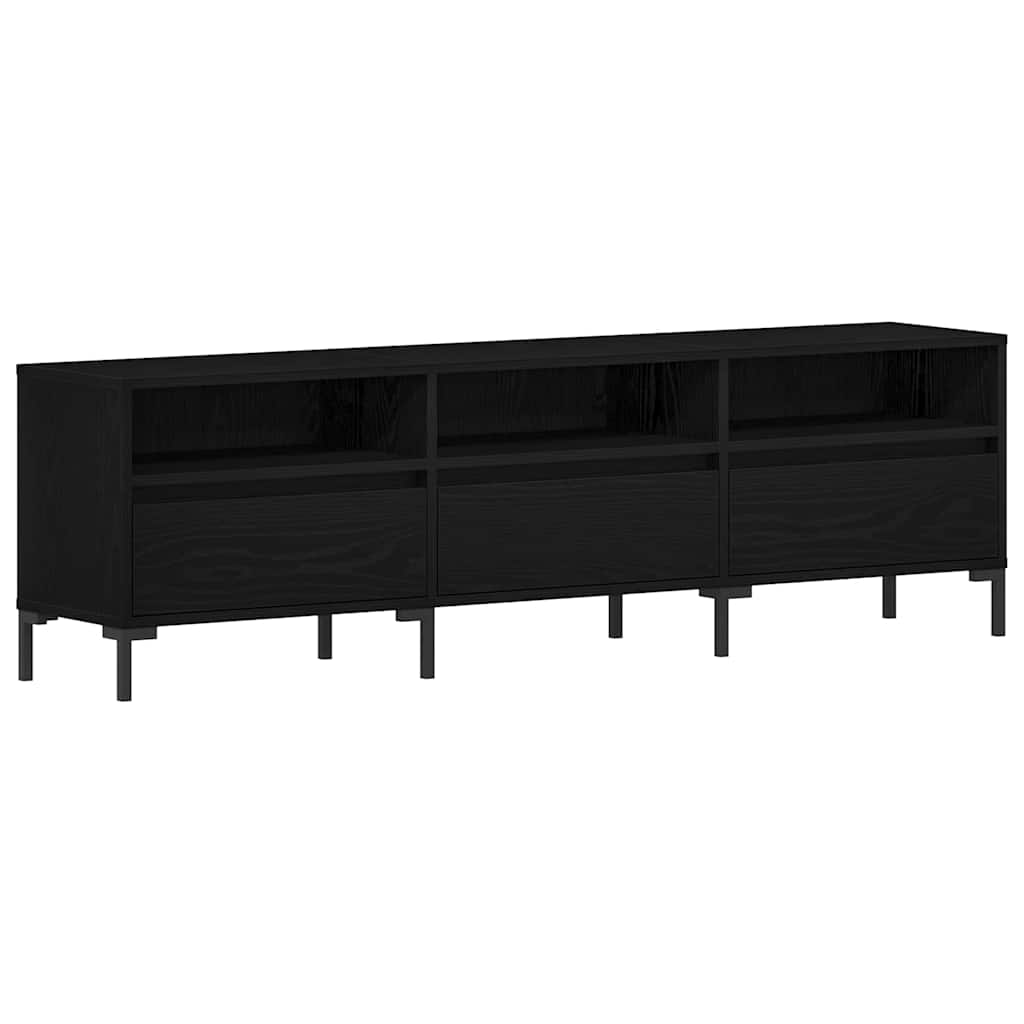 vidaXL Ντουλάπι TV Μαύρη Οξυά 150 x 30 x 44,5 εκ. Επεξεργασμένο ξύλο