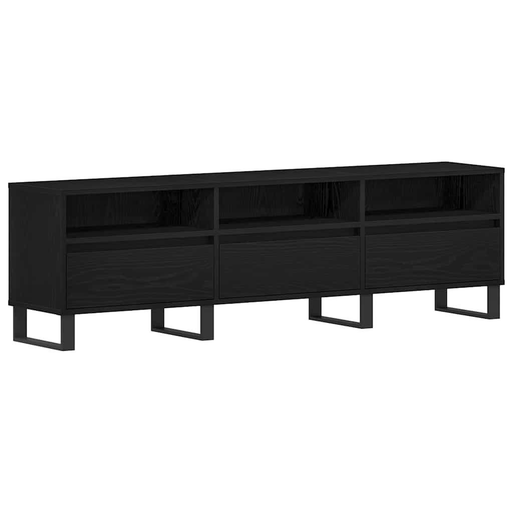 vidaXL Ντουλάπι TV Μαύρη Οξυά 150 x 30 x 44,5 εκ. Επεξεργασμένο ξύλο