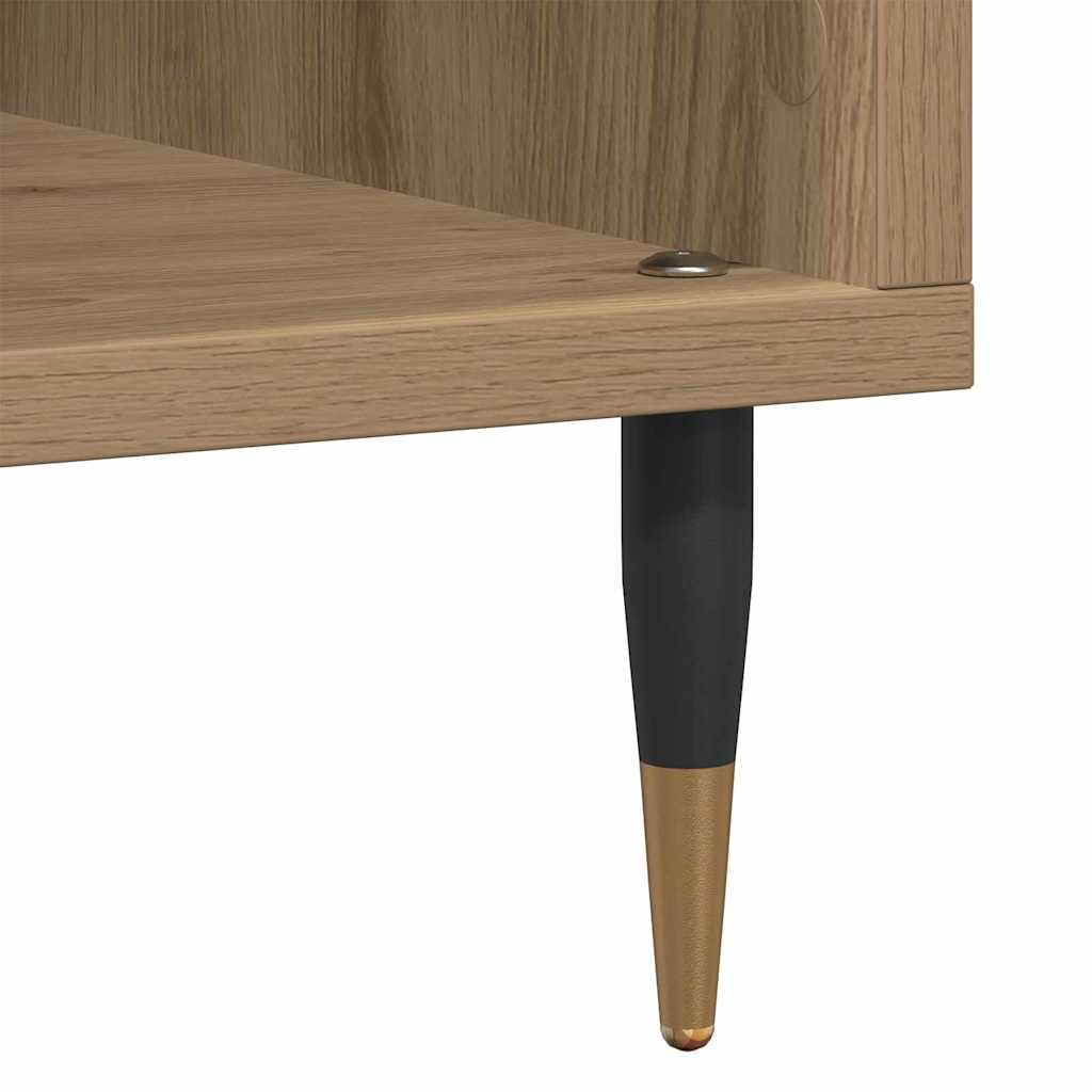 vidaXL Ντουλάπι δίσκων βινυλίου artisan δρυς 100 x 38 x 48 εκ.