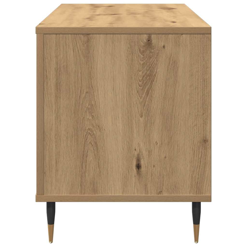 vidaXL Ντουλάπι δίσκων βινυλίου artisan δρυς 100 x 38 x 48 εκ.