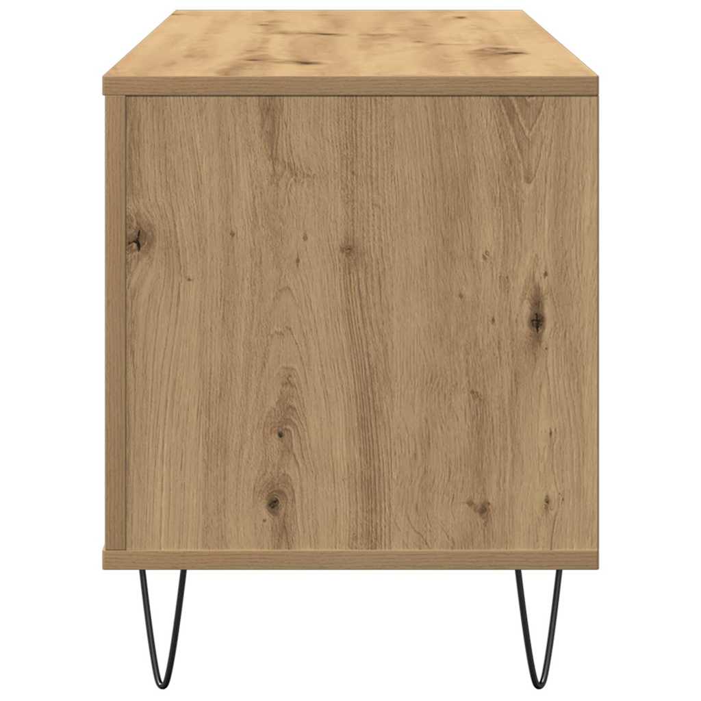 vidaXL Ντουλάπι δίσκων βινυλίου artisan δρυς 100 x 38 x 48 εκ.