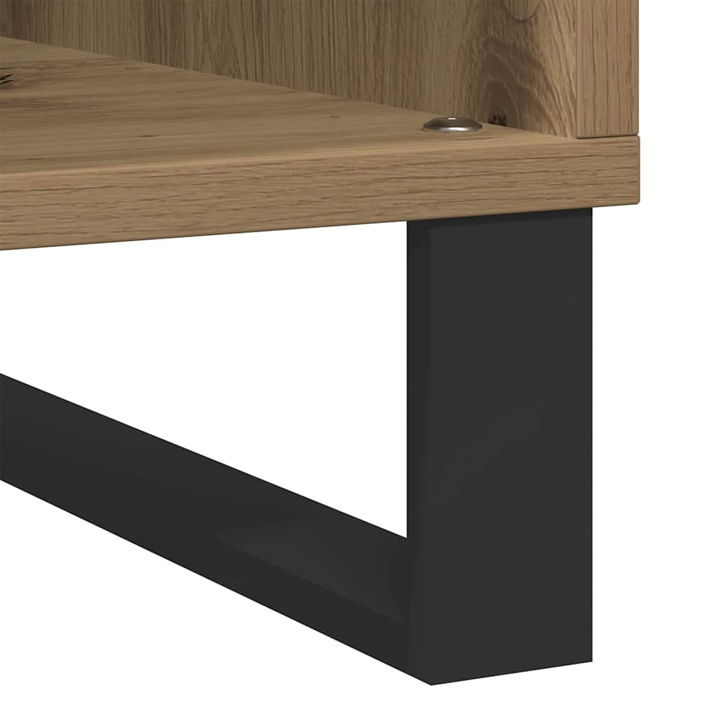 vidaXL Ντουλάπι δίσκων βινυλίου artisan δρυς 100 x 38 x 48 εκ.