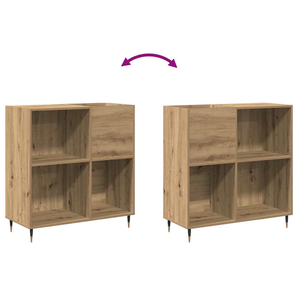 vidaXL Ντουλάπι δίσκων βινυλίου artisan δρυς 85 x 38 x 89 εκ.