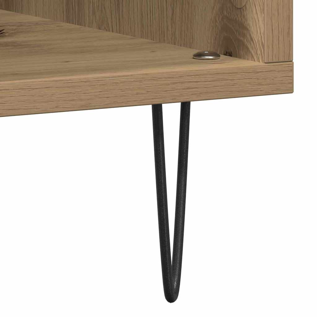 vidaXL Ντουλάπι δίσκων βινυλίου artisan δρυς 85 x 38 x 89 εκ.