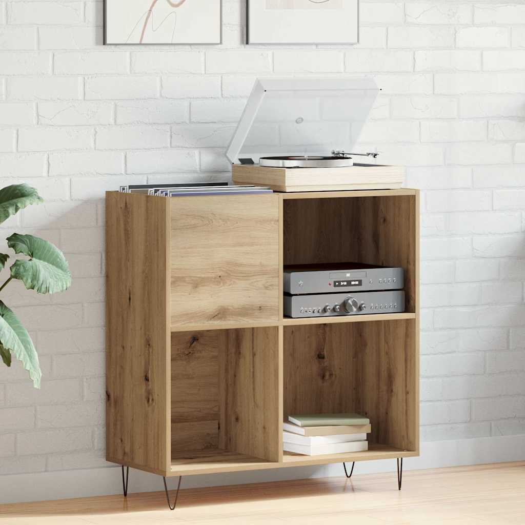 vidaXL Ντουλάπι δίσκων βινυλίου artisan δρυς 85 x 38 x 89 εκ.