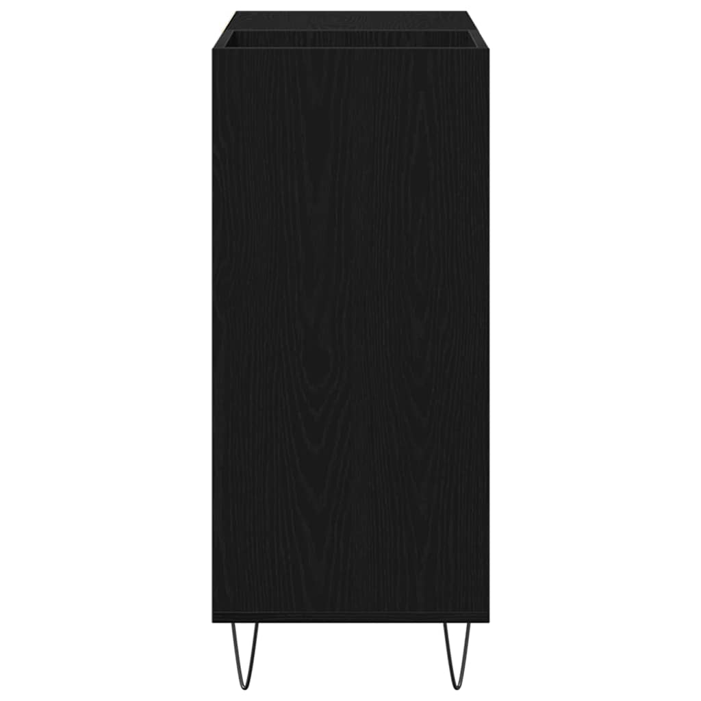 vidaXL Ντουλάπι δίσκων βινυλίου Μαύρη Οξυά 85 x 38 x 89 εκ.