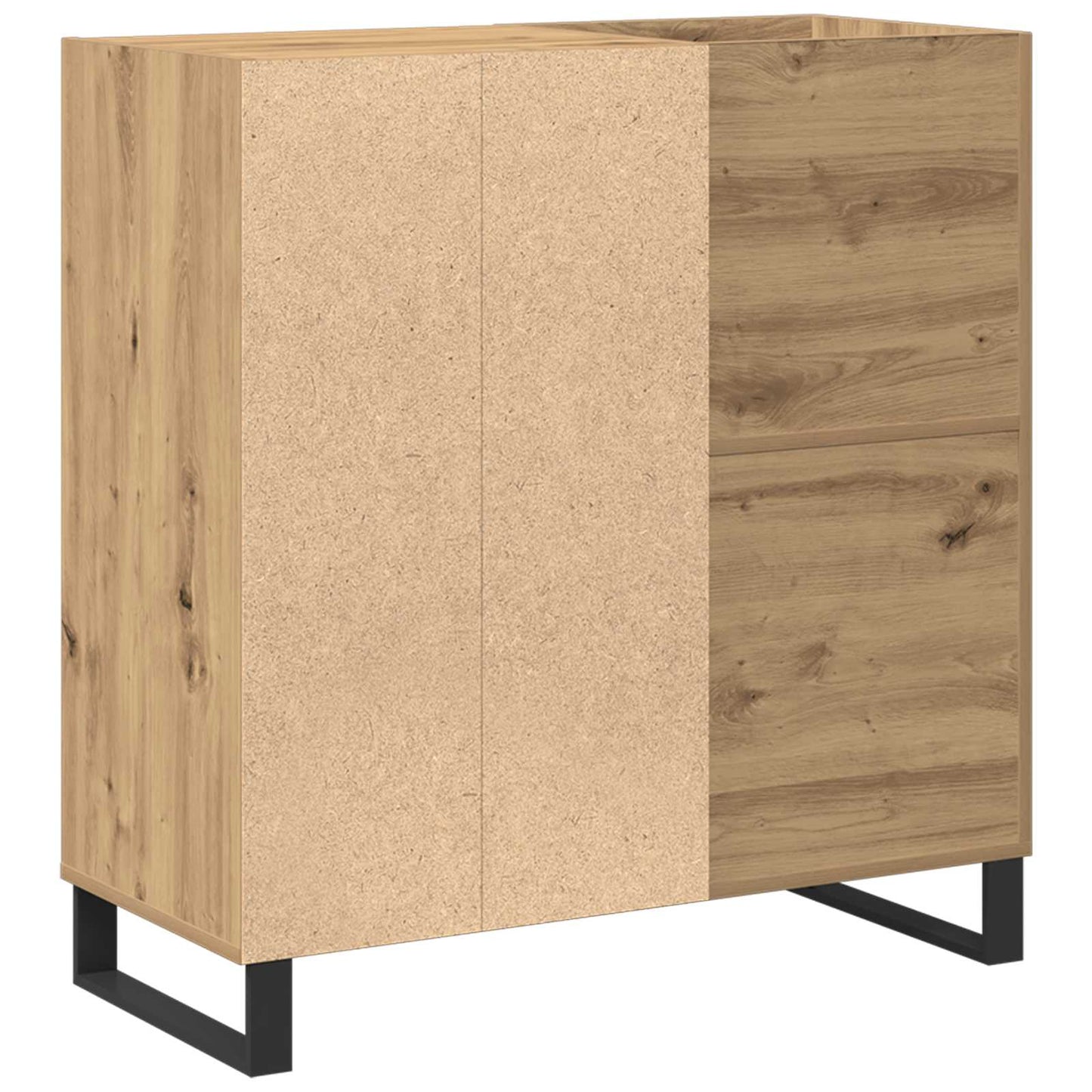 vidaXL Ντουλάπι δίσκων βινυλίου artisan δρυς 84,5 x 38 x 89 εκ