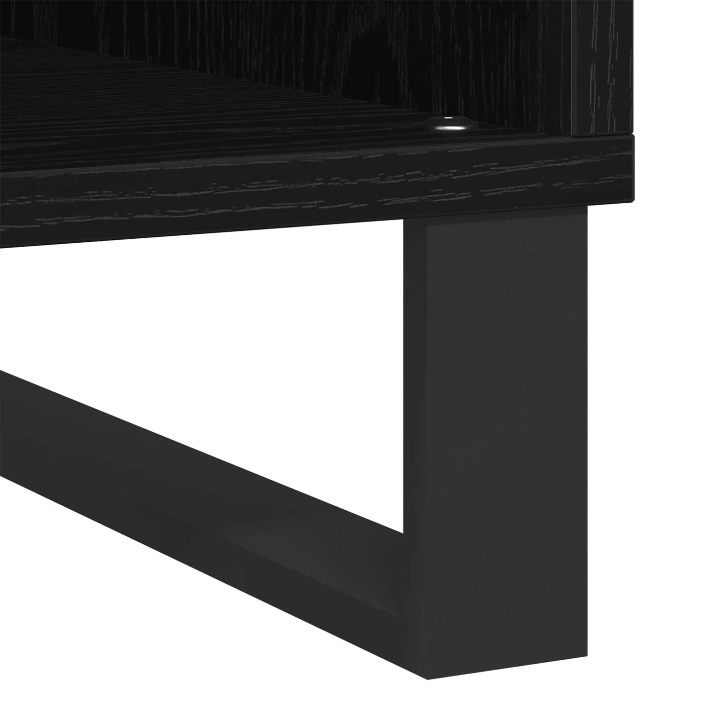 vidaXL Ντουλάπι δίσκων βινυλίου Μαύρη Οξυά 84,5 x 38 x 89 εκ