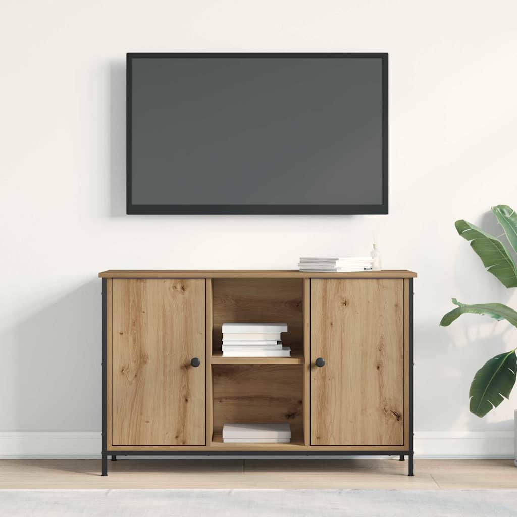 vidaXL Σετ επίπλου τηλεόρασης Επιτοίχιο Artisan Oak 101 x 35 x 65 εκ