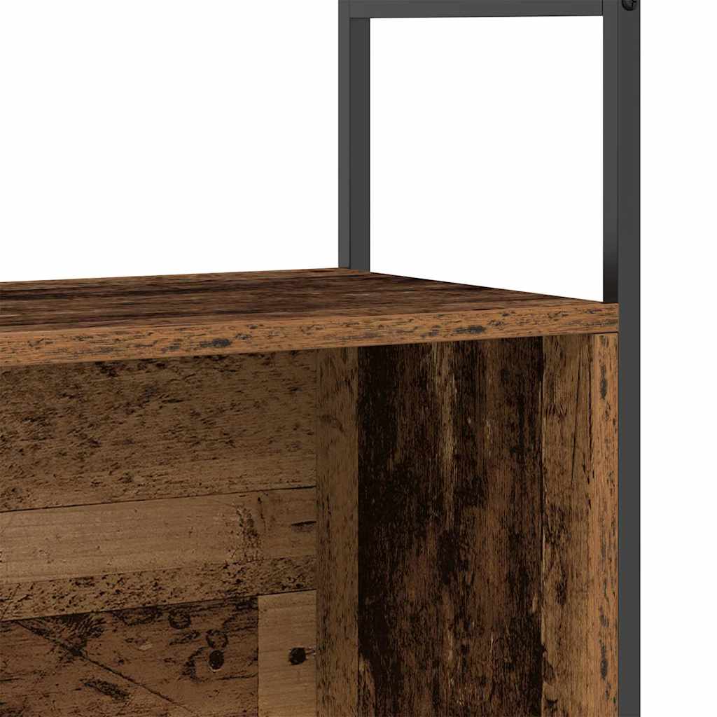 vidaXL Ράφι Βιβλίων Καπνιστή δρυς 80 x 30 x 78.5 εκ Επεξεργασμένο ξύλο