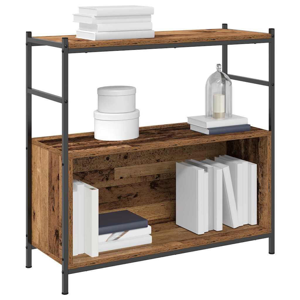 vidaXL Ράφι Βιβλίων Καπνιστή δρυς 80 x 30 x 78.5 εκ Επεξεργασμένο ξύλο