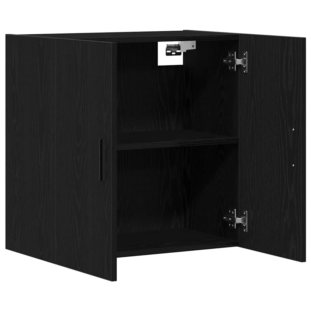 vidaXL Ντουλάπα τοίχου 60 x 31 x 60 εκ. Επεξεργασμένο Ξύλο Μαύρη Οξυά