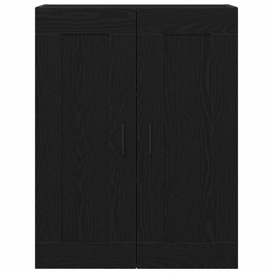 vidaXL Ντουλάπα τοίχου Επιτοίχιο Μαύρη Οξυά 69,5 x 34 x 90 εκ.