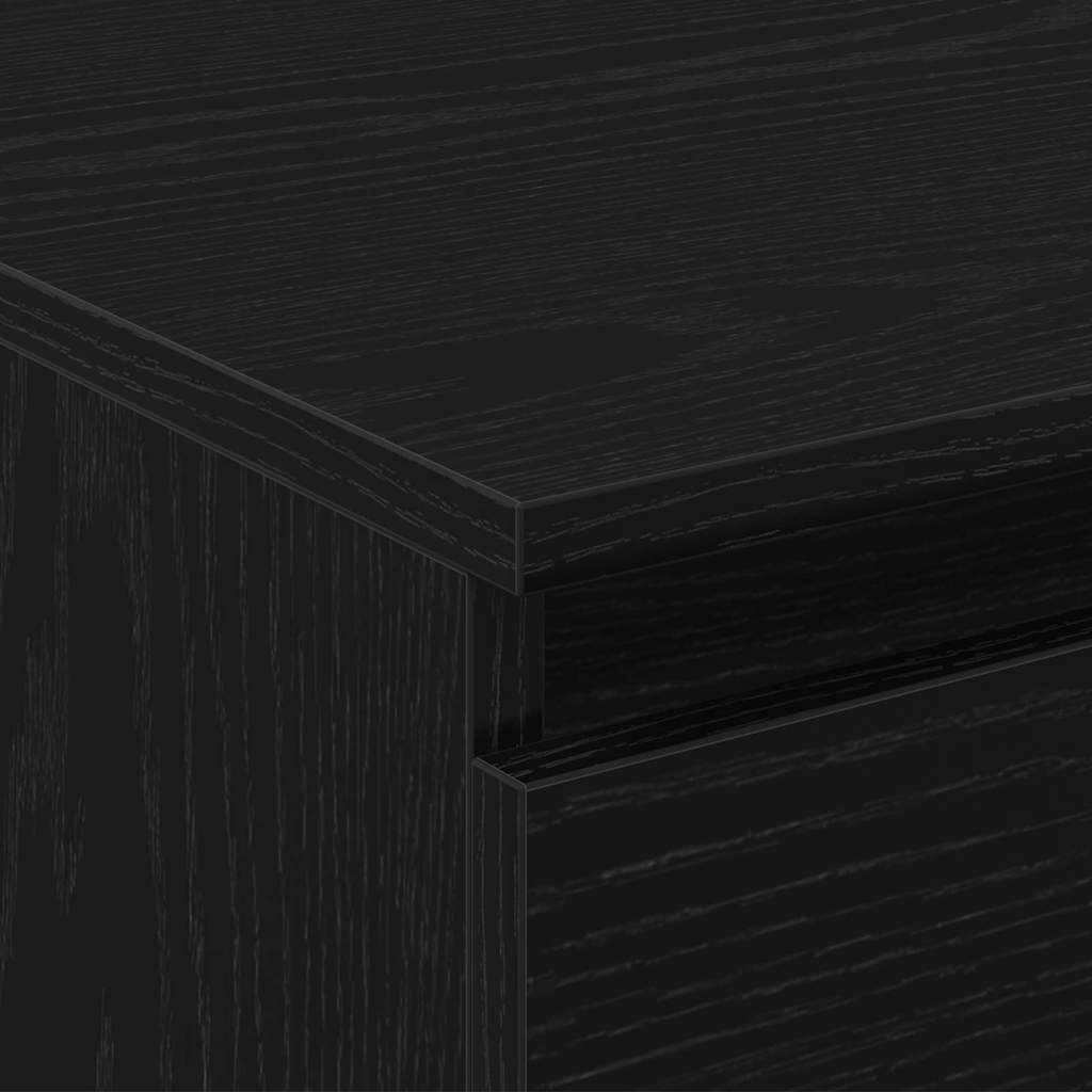 vidaXL Τραπεζάκι σαλονιού με συρτάρι Μαύρη Οξυά 90 x 50 x 36,5 εκ
