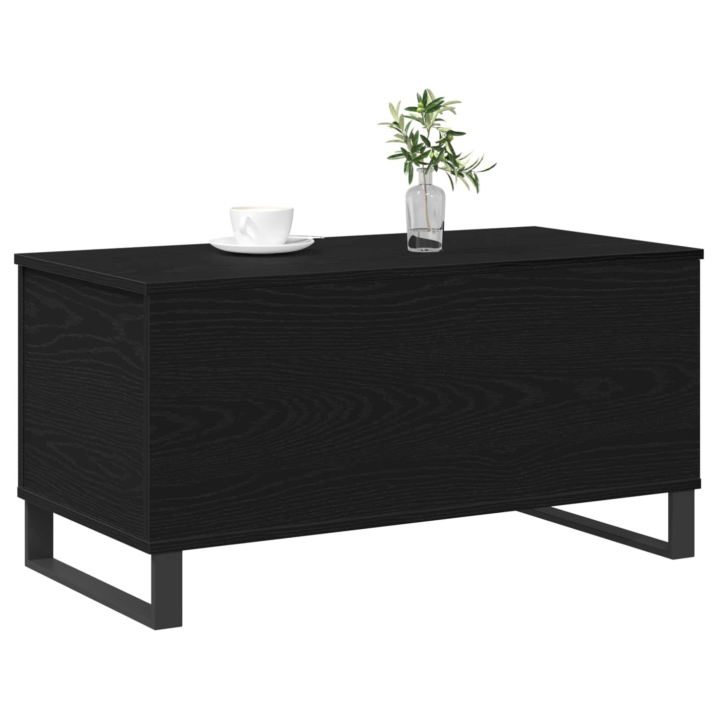 vidaXL Τραπεζάκι σαλονιού Μαύρη Οξυά 90 x 44,5 x 45 εκ.