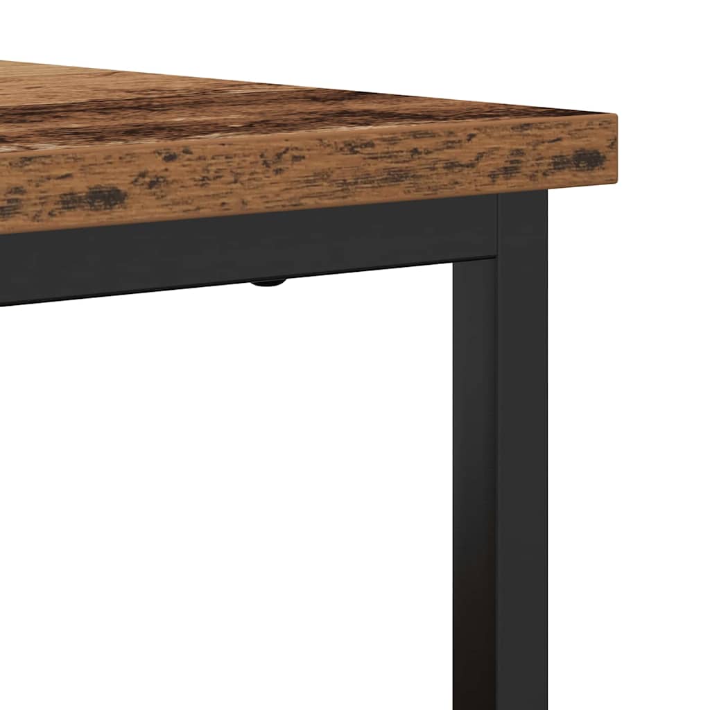 vidaXL Πλαϊνό γραφείο Παλιό ξύλο 100 x 35 x 80 εκ. Επεξεργασμένο ξύλο
