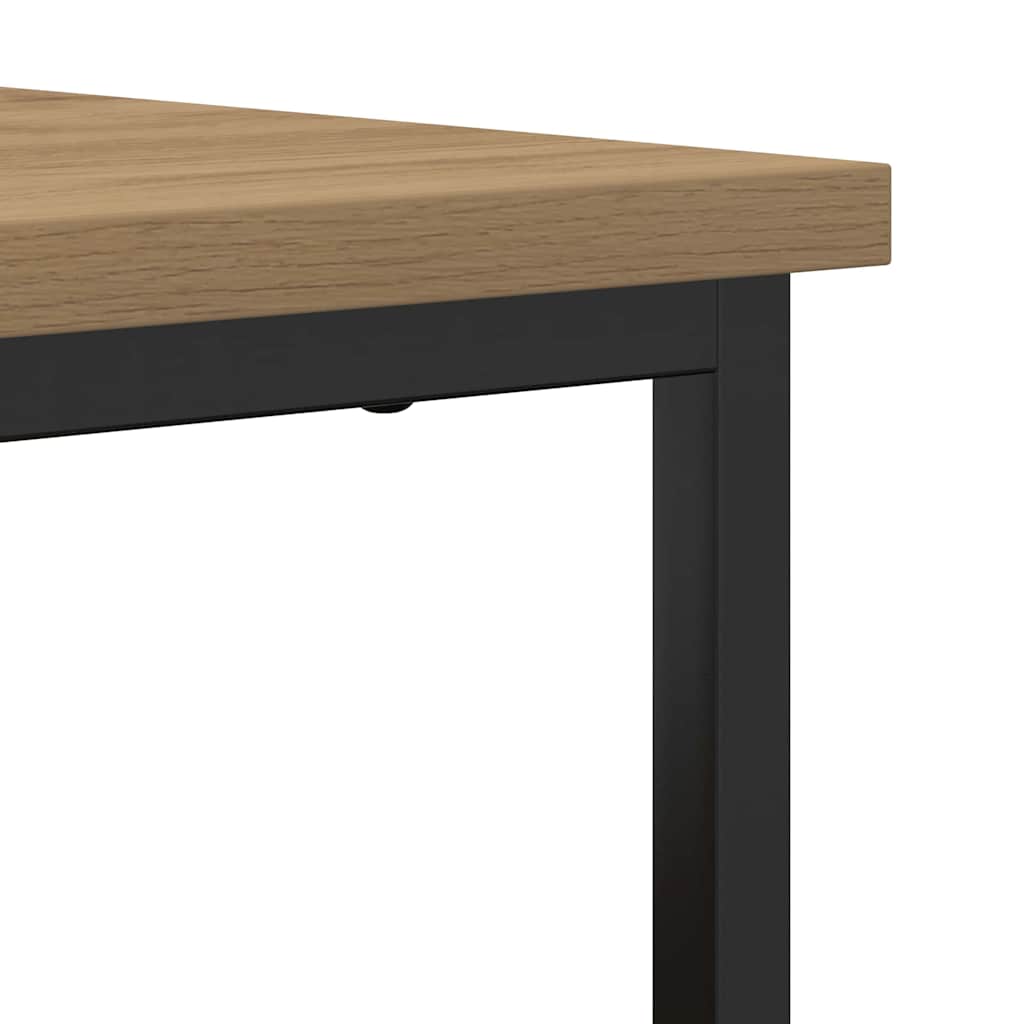 vidaXL Πλαϊνό γραφείο artisan δρυς 69 x 35 x 80 εκ Επεξεργασμένο ξύλο