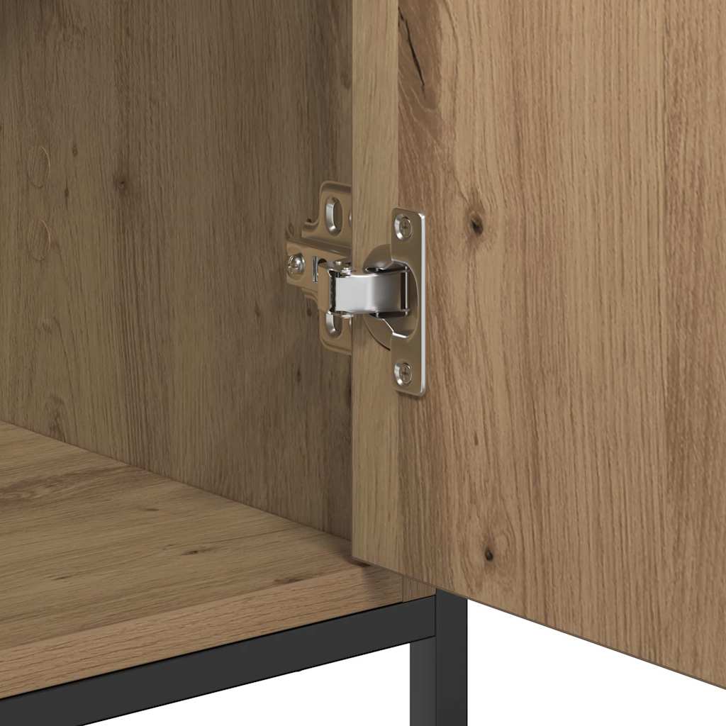 vidaXL Πλαϊνό γραφείο artisan δρυς 69 x 35 x 80 εκ Επεξεργασμένο ξύλο