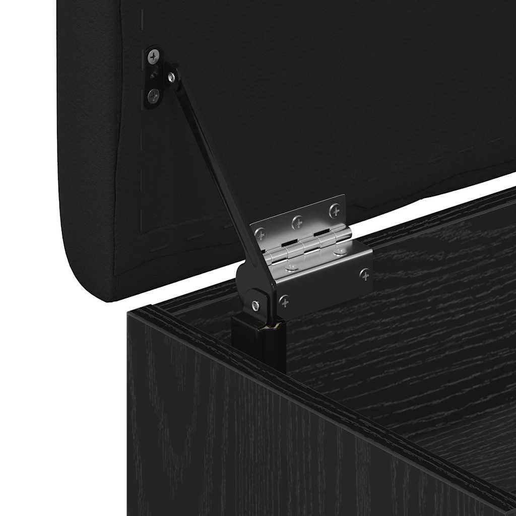 vidaXL Πάγκος για παπούτσια Μαύρο 80 x 30 x 45 cm Επεξεργασμένο ξύλο