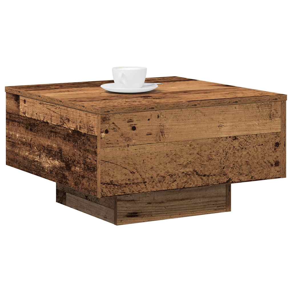 vidaXL Τραπεζάκι σαλονιού Παλιό Ξύλο 55 x 55 x 31 cm
