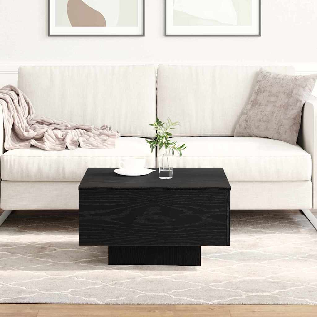 vidaXL Τραπεζάκι σαλονιού Μαύρη Οξυά 55 x 55 x 31 cm