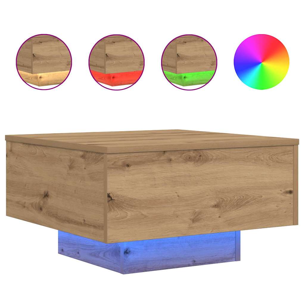 vidaXL Τραπεζάκι σαλονιού Artisan Oak 55 x 55 x 31 εκ