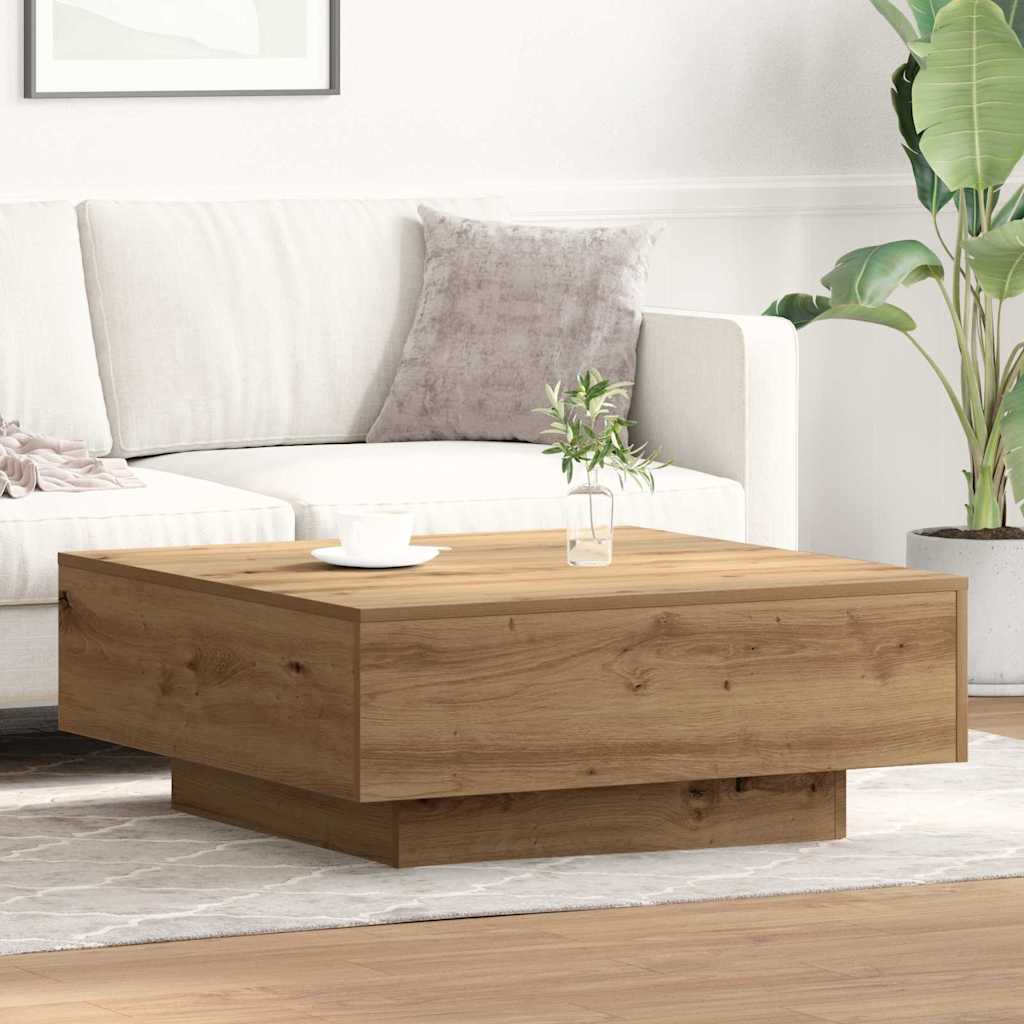 vidaXL Τραπεζάκι σαλονιού Artisan Oak 80 x 80 x 31 cm