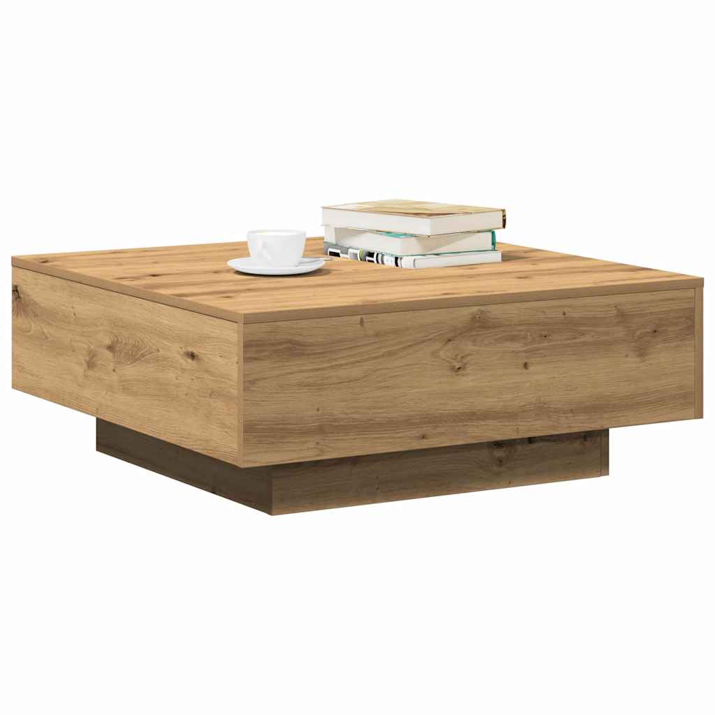 vidaXL Τραπεζάκι σαλονιού Artisan Oak 80 x 80 x 31 cm
