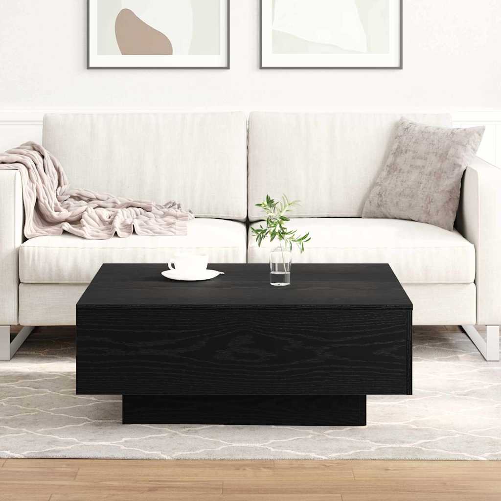 vidaXL Τραπεζάκι σαλονιού Μαύρη Οξυά 80 x 80 x 31 cm