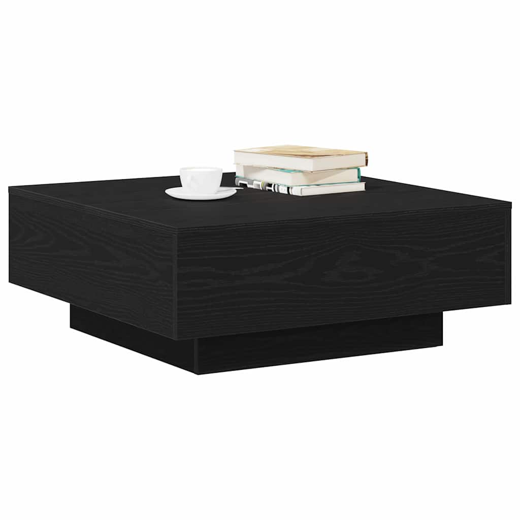 vidaXL Τραπεζάκι σαλονιού Μαύρη Οξυά 80 x 80 x 31 cm