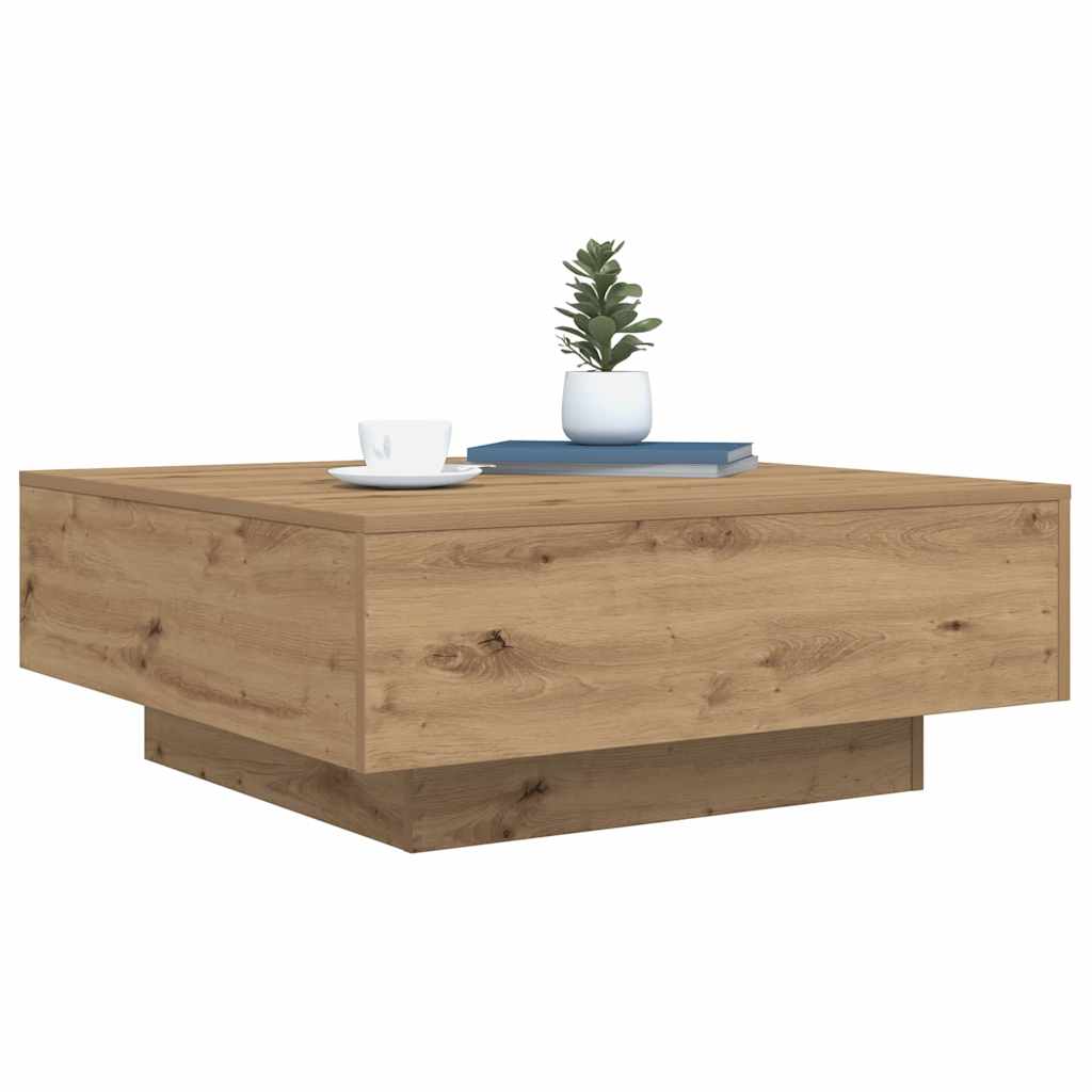 vidaXL Τραπεζάκι σαλονιού Artisan Oak 80 x 80 x 31 cm