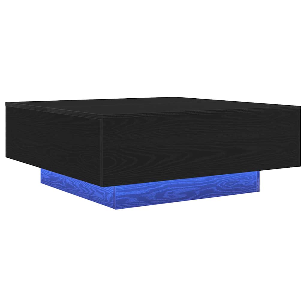 vidaXL Τραπεζάκι σαλονιού Μαύρη Οξυά 80 x 80 x 31 cm