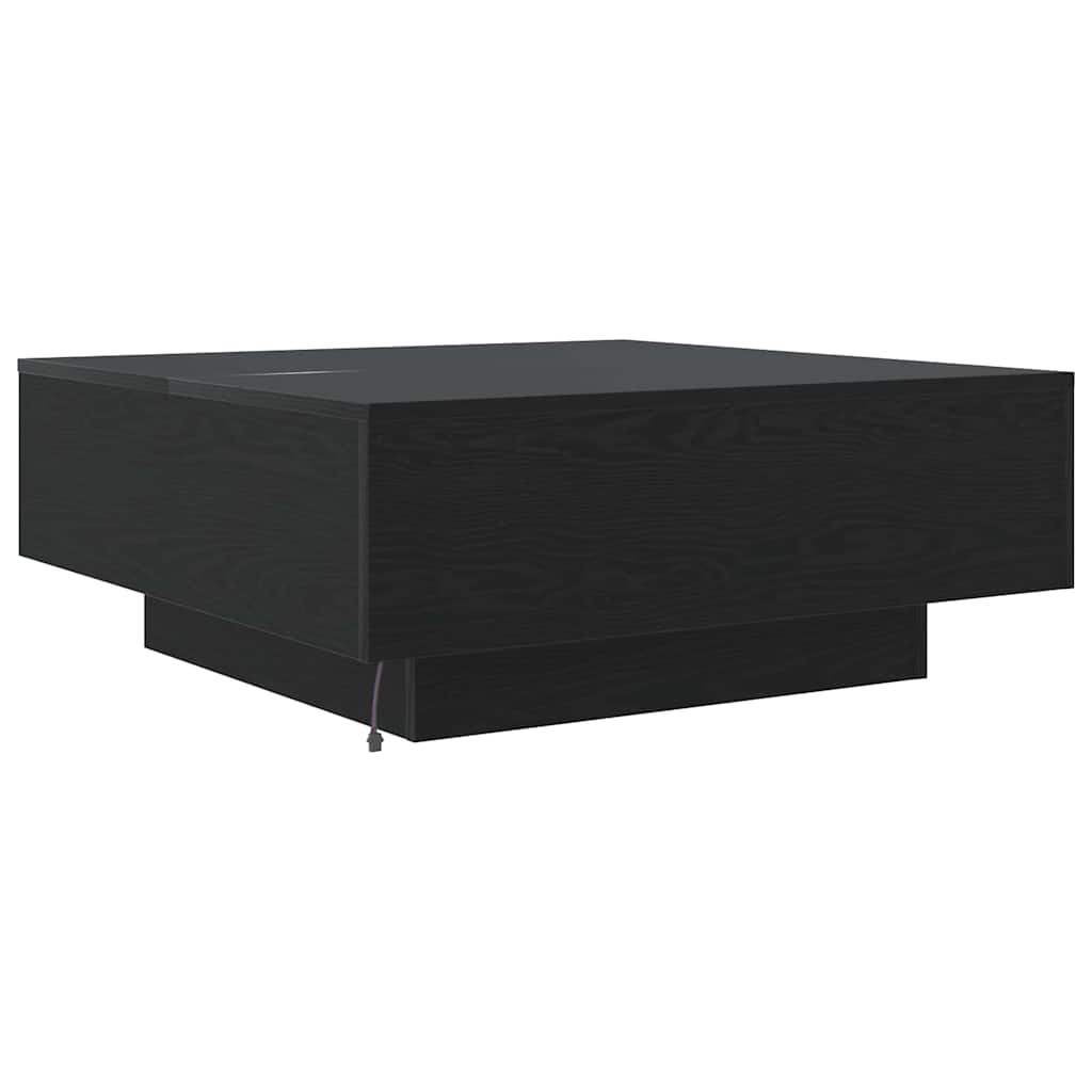 vidaXL Τραπεζάκι σαλονιού Μαύρη Οξυά 80 x 80 x 31 cm
