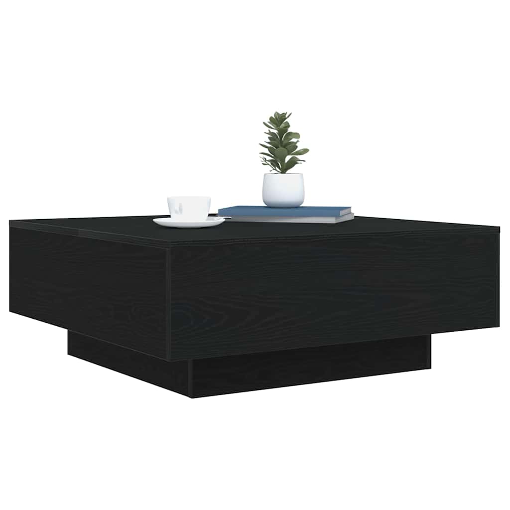 vidaXL Τραπεζάκι σαλονιού Μαύρη Οξυά 80 x 80 x 31 cm